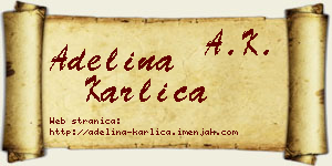 Adelina Karlica vizit kartica